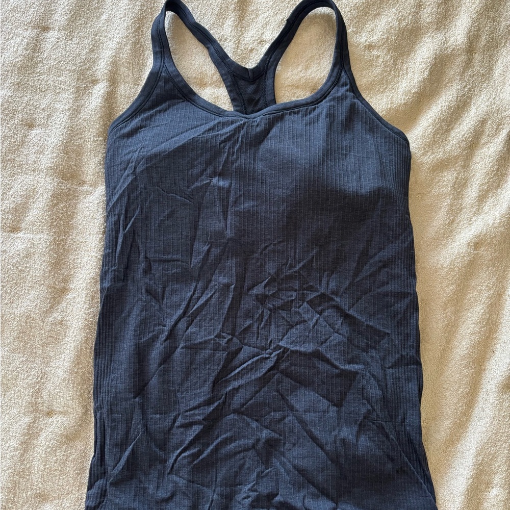 Women’s Black Ribbed Racerback Tank Top | Ebb to Street Tank